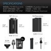 AC Infinity Refillable Carbon Filter Kit, with charcoal refill, 200mm