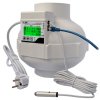 Ventilátor GSE EC 800m3/h - Ø125mm s digitálním regulátorem teploty a vlhkosti