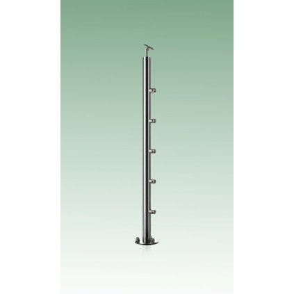 Nerezový sloupek horní kotvení velká patka AISI