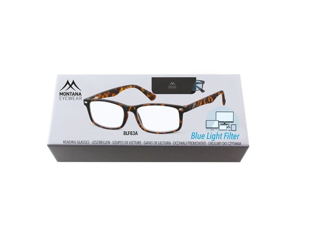 MONTANA EYEWEAR Brýle na počítač BLF BOX 83A s dioptrií +3,50