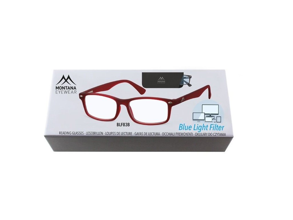 MONTANA EYEWEAR Brýle na počítač BLF BOX 83B s dioptrií +2,00