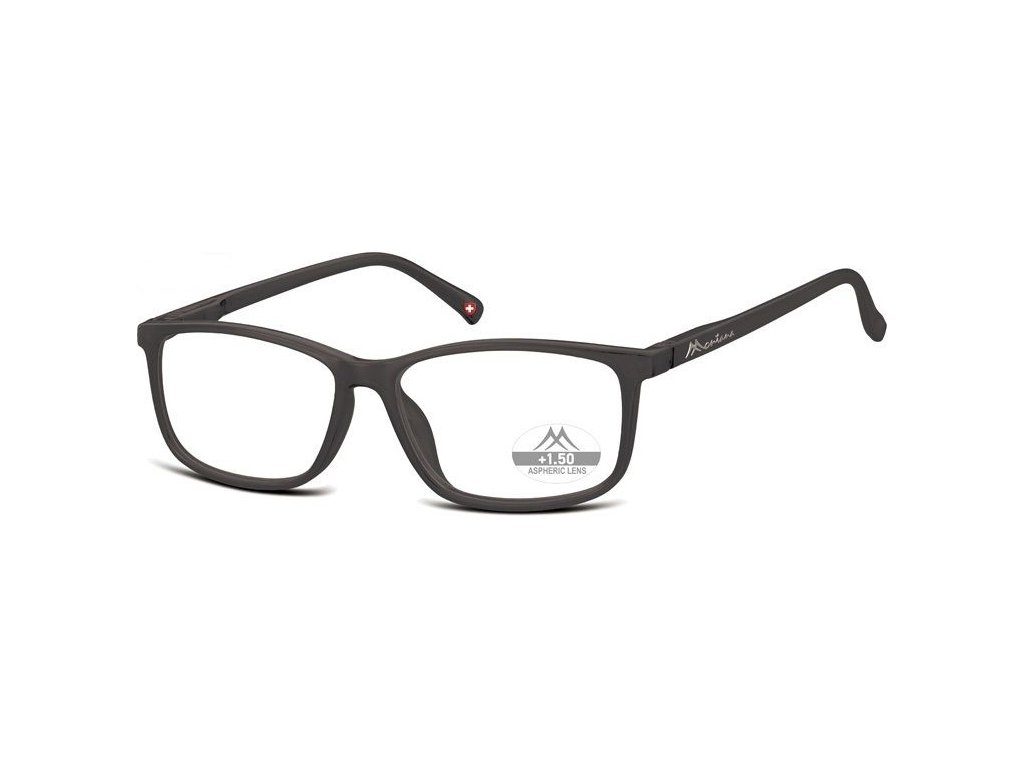 MONTANA EYEWEAR Dioptrické brýle MR62H Black/ +2,50 flex