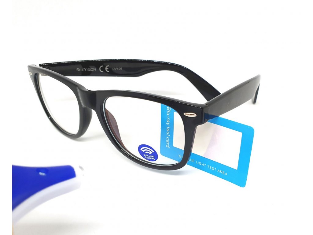 SeeVision Brýle na počítač BOX LG0802+tester proti modrému světlu -  hotovebryle.cz