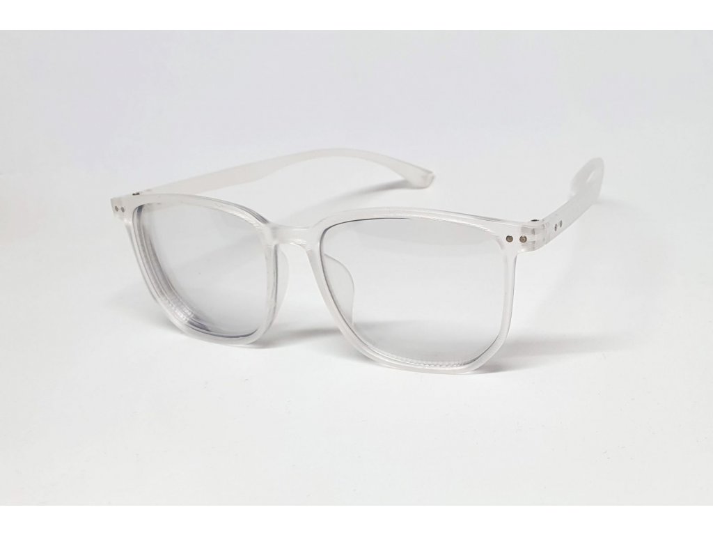 Samozabarvovací dioptrické brýle F23 / -6,00 white transparent