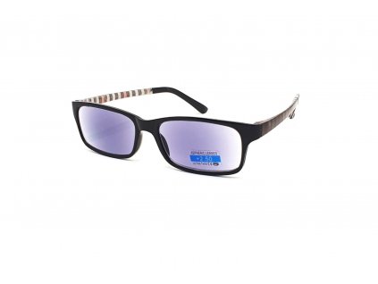 Dioptrické brýle 2R09/ +2,50 BLACK/STRIPES ZATMAVENÉ