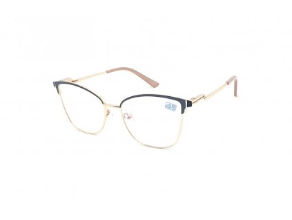 Dioptrické brýle 6861 / -2,50 black/gold/brown s antireflexní vrstvou Flex