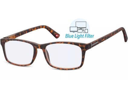 MONTANA EYEWEAR Dioptrické brýle na počitač HBLF73A TURTLE +3,00