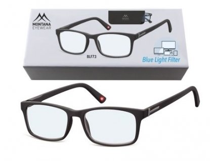 MONTANA EYEWEAR Brýle na počítač BLF BOX 73 BLACK bez dioptrií