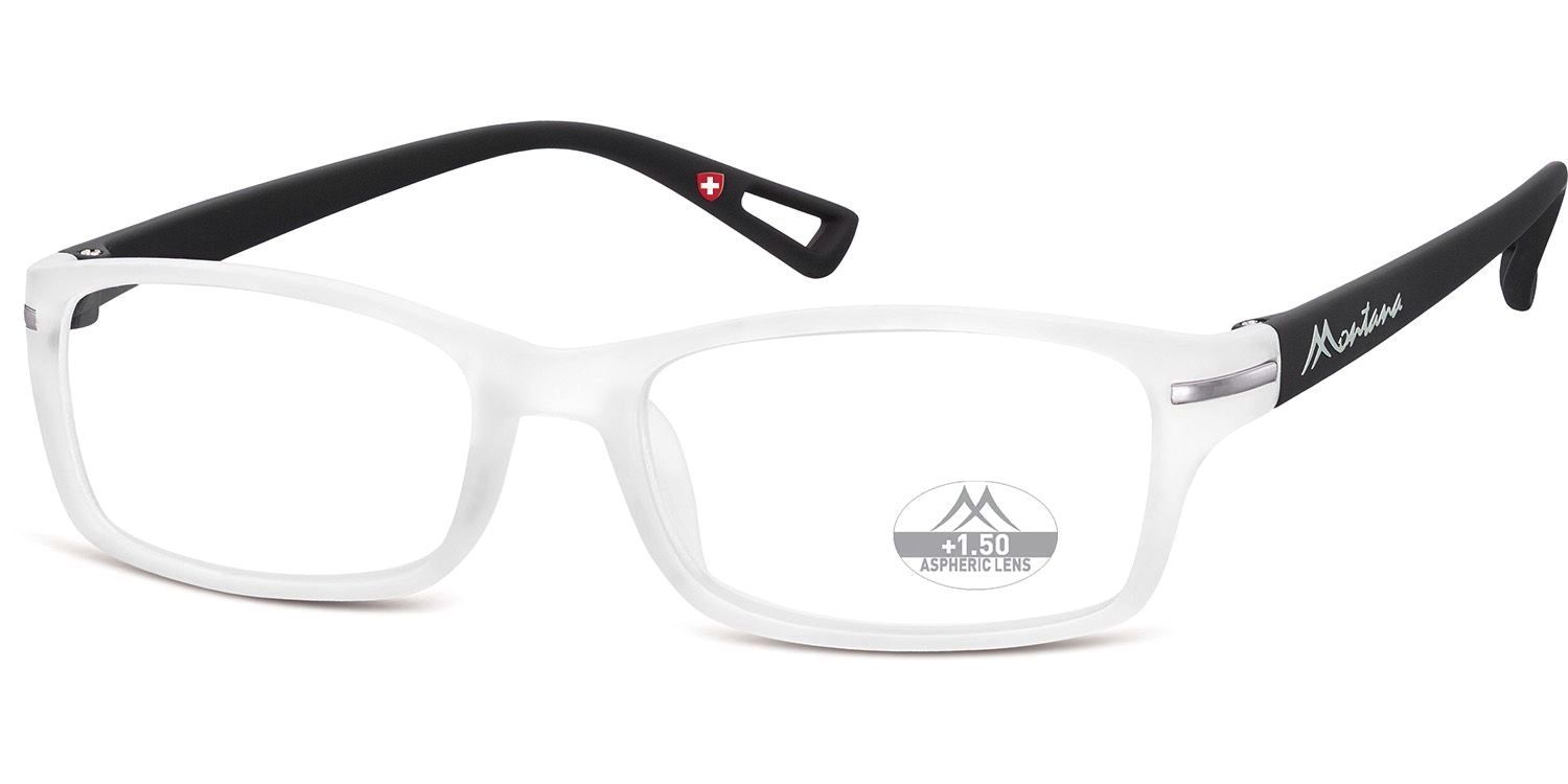 MONTANA EYEWEAR Dioptrické brýle HMR76D transparent white/black +2,00