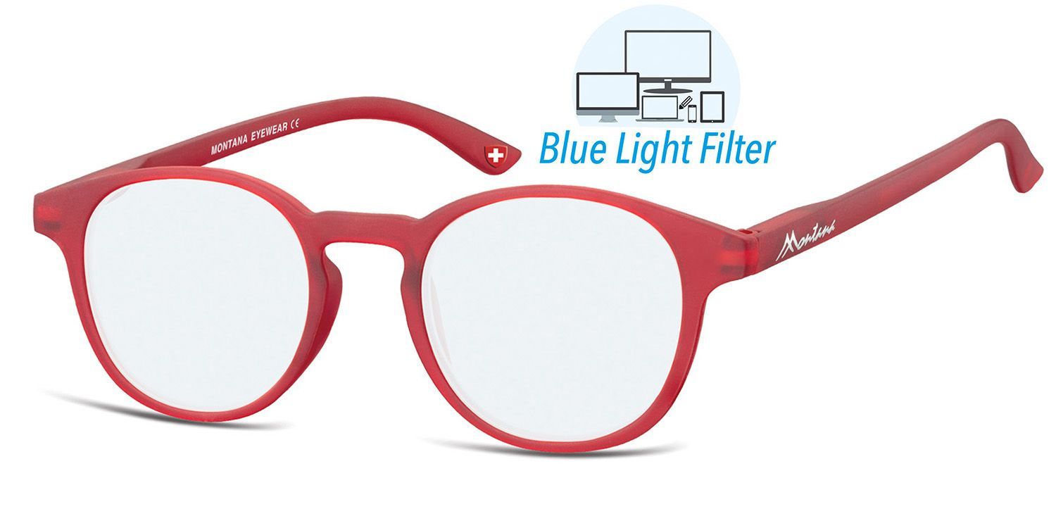 MONTANA EYEWEAR Slim dioptrické brýle na počítač BLF52B +3,00Flex