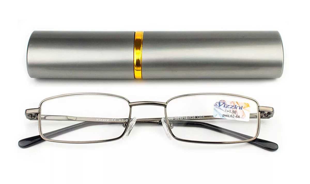 OPTICAL Dioptrické brýle v pouzdru Vizzini 03-008-Q01/ +4,00 SILVER