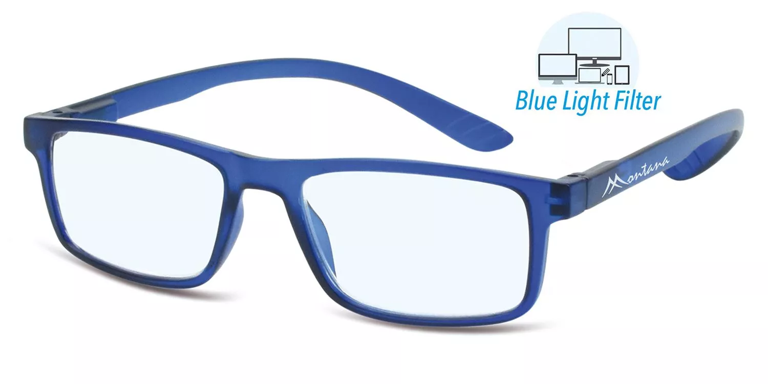 MONTANA EYEWEAR Brýle Blueblocker s úchytem za krk BLF-MNR3B/+3,50 BLUE