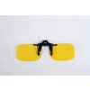 KLIP S NA BRÝLE se žlutou čočkou na noční vidění pro řidiče