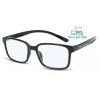MONTANA EYEWEAR Brýle Blueblocker s úchytem za krk BLF-MNR2/+1,00 BLACK