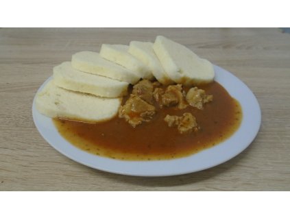 Vídeňský vepřový guláš, houskový knedlík