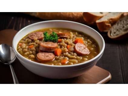 Polévka čočková komprese