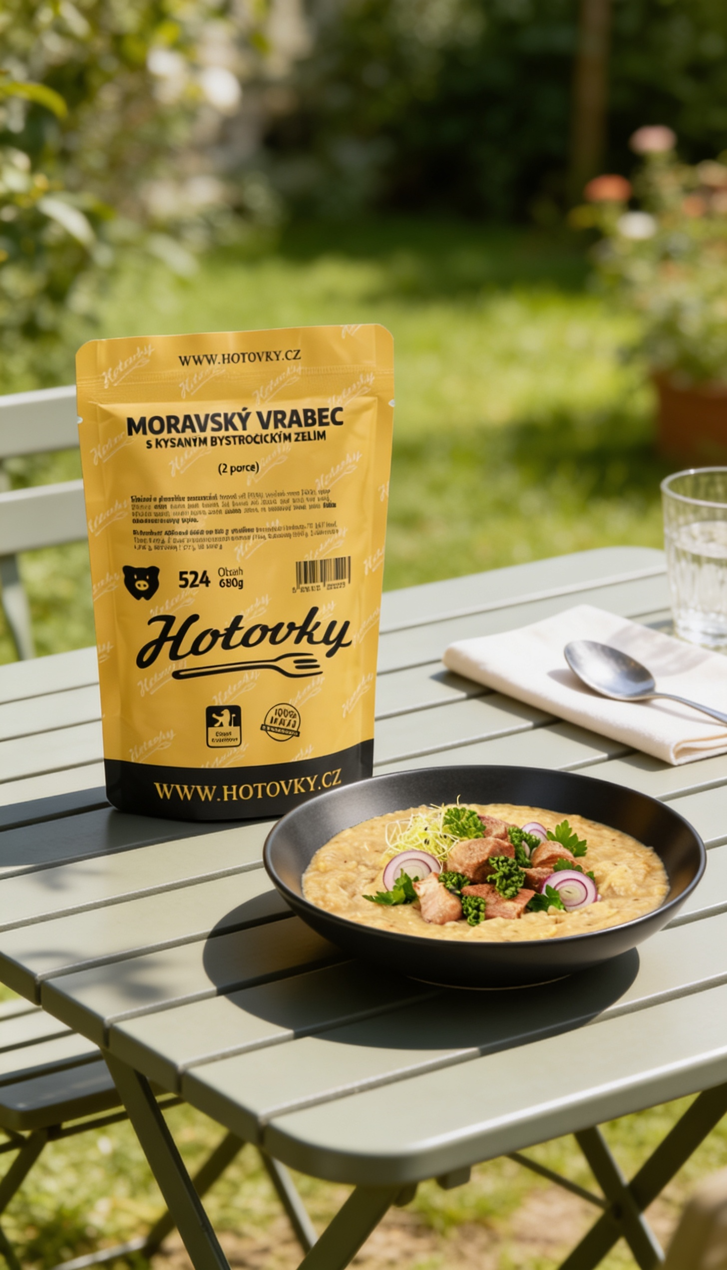 Mährischer Spatz mit Sauerkraut aus Bystročice