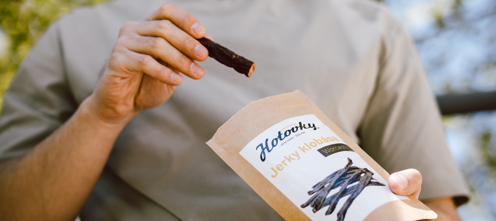 Jerky klobása do batohu