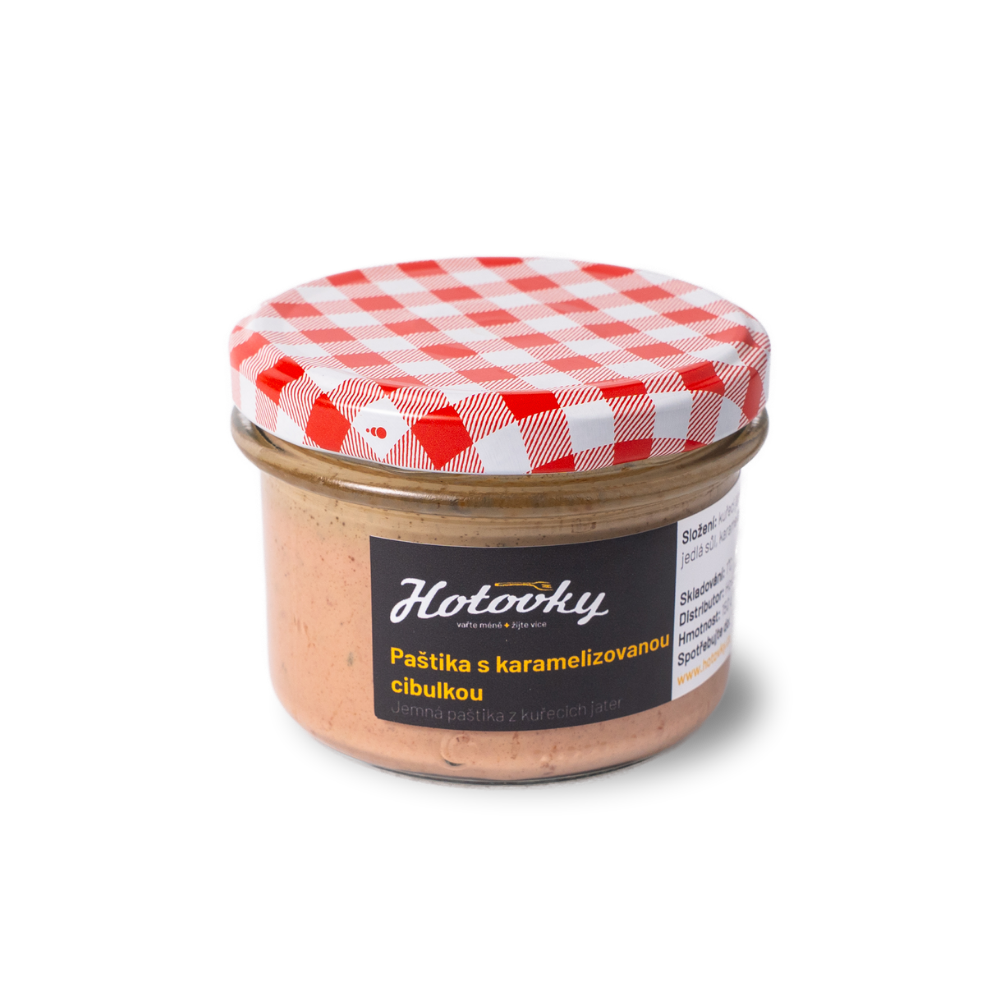 Paštika s karamelizovanou cibulkou 150 g
