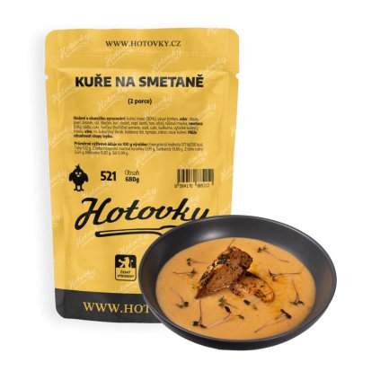 Kuře na smetaně (2 porce) hotové jídla hotovky