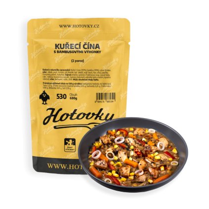 Kuřecí čína s bambusovými výhonky (2 porce) hotové jídla hotovky