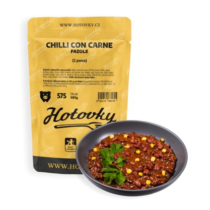 Fazole Chilli Con Carne (2 porce) hotové jídla hotovky (2)