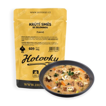 Krůtí směs se zeleninou (1 porce) hotové jídla hotovky