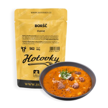 Boršč (2 porce) hotové jídla hotovky