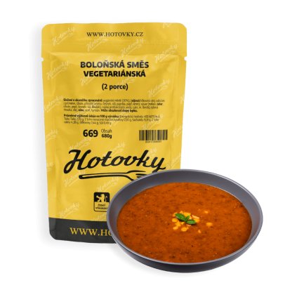 Boloňská směs VEGETARIÁNSKÁ 680g hotové jídla hotovky (2)