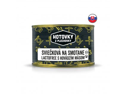 Sviečková na smotane s hovädzím mäsom Lactofree 1 porcia