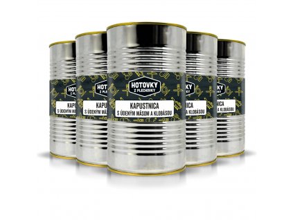 Kapustnica s údeným mäsom a klobásou 1200ml 5+1