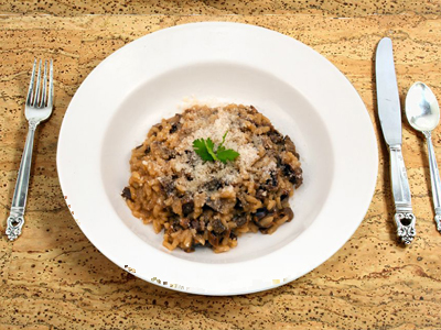 Krémové rizoto s brazilským žampionem