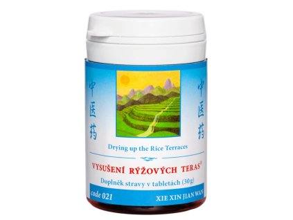 Vysušení rýžových teras 021 Xie Xin Jian Wan tablety