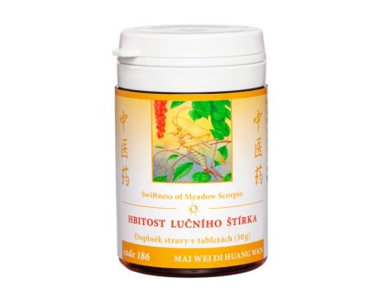 Hbitost lučního štírka 186 Mai Wei Di Huang Wan tablety