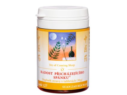 Radost přicházejícího spánku 127 Suan Zao Ren Wan tablety