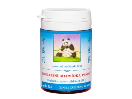 Pohlazení medvídka Pandy 115 Xin Xue Re Feng Wan tablety