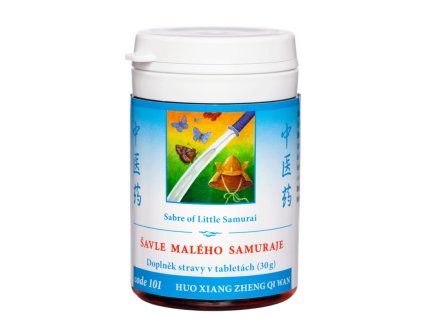 Šavle malého samuraje 101 Huo Xiang Zheng Qi Wan tablety