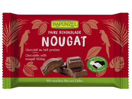 Mléčná čokoláda s nugátem BIO 100g