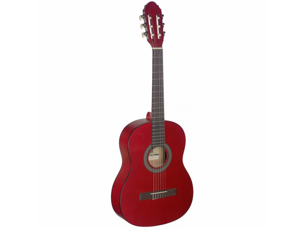 Stagg C430 M RED, klasická kytara 3/4, červená