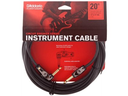 planet waves nastrojovy kabel uhlovy jack jack s vypinacem 6m pw agra 20