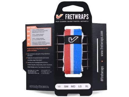 Tlumítko strun GRUVGEAR FretWraps World Flags Small Red/White/Blue