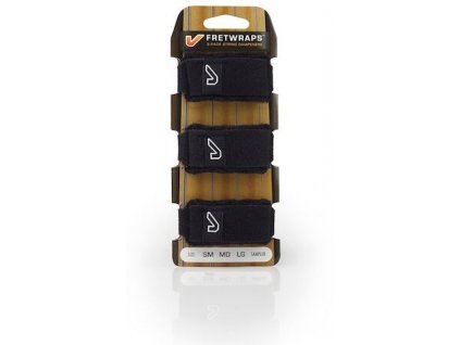 Tlumítko strun GRUVGEAR FretWraps Black Large - 3 Pack