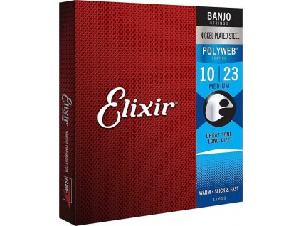 Struny na banjo ELIXIR PolyWeb 11650