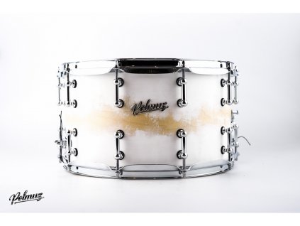 polmuz maple custom 14x8 satin white fade