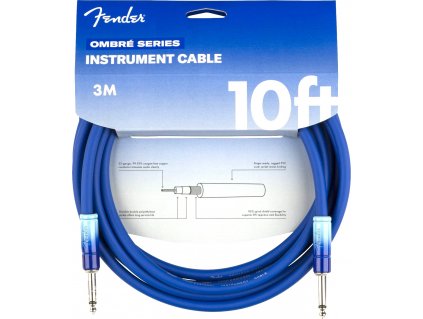 fender ombre instrument cable 10 belair blue