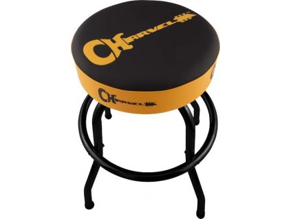 charvel 24 barstool black yellow logo