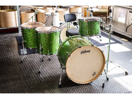 Bicí souprava Pulmuz Maple (24/12/14/16) Custome Green Sparkle