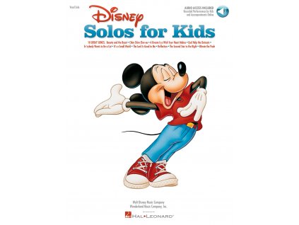 DISNEY Solos for Kids + Audio Online / zpěvník filmových písniček pro děti