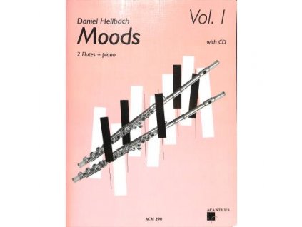 Moods 1 + CD - Hellbach Daniel - skladby pro dvě příčné flétny a klavír