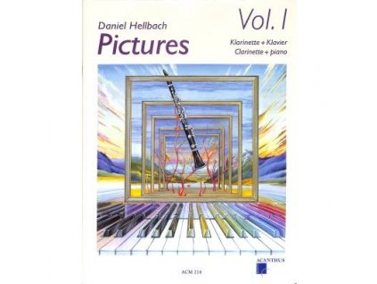 Pictures 1 + CD klarinet a klavír od Hellbach Daniel